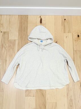 LIKE NEW Frank & Eileen Kane Capelet Gray Melange Triple Fleece Hoodie Sweater